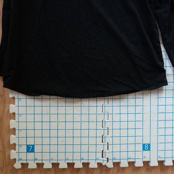 Pure Jill Long-Sleeve Shirttail Tee, Black, Size Small - Picture 6 of 11